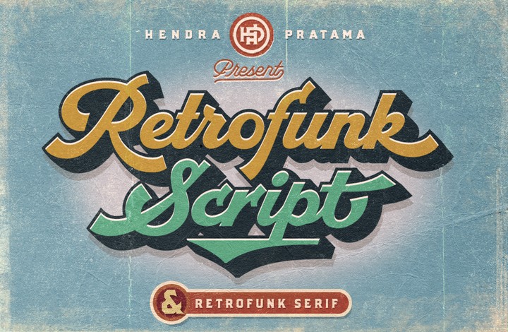 Czcionka Retrofunk Script